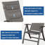 Ensemble de 2 chaises de patio pliantes en tissu textilène-2033862803