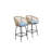 Outdoor Bar Stools Set Of 2, 2-Piece Patio Bar Stools With Armrests, All Weather Rattan Bar Chairs With Backrest, Wicker Bar Stools-247564912