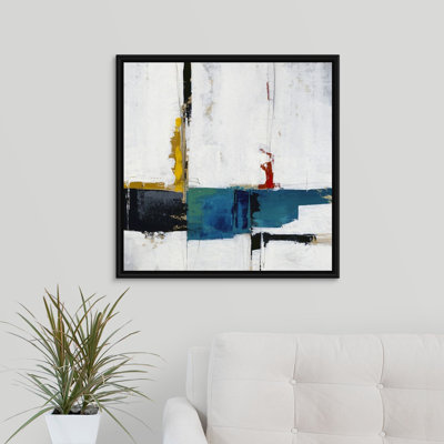 Stroke of Luck I par Sydney Edmunds - Ensemble de 1 reproduction carrée sur toile