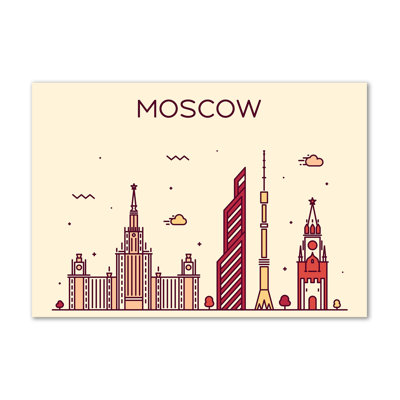 Moscow Buildings - Wrapped Canvas Print