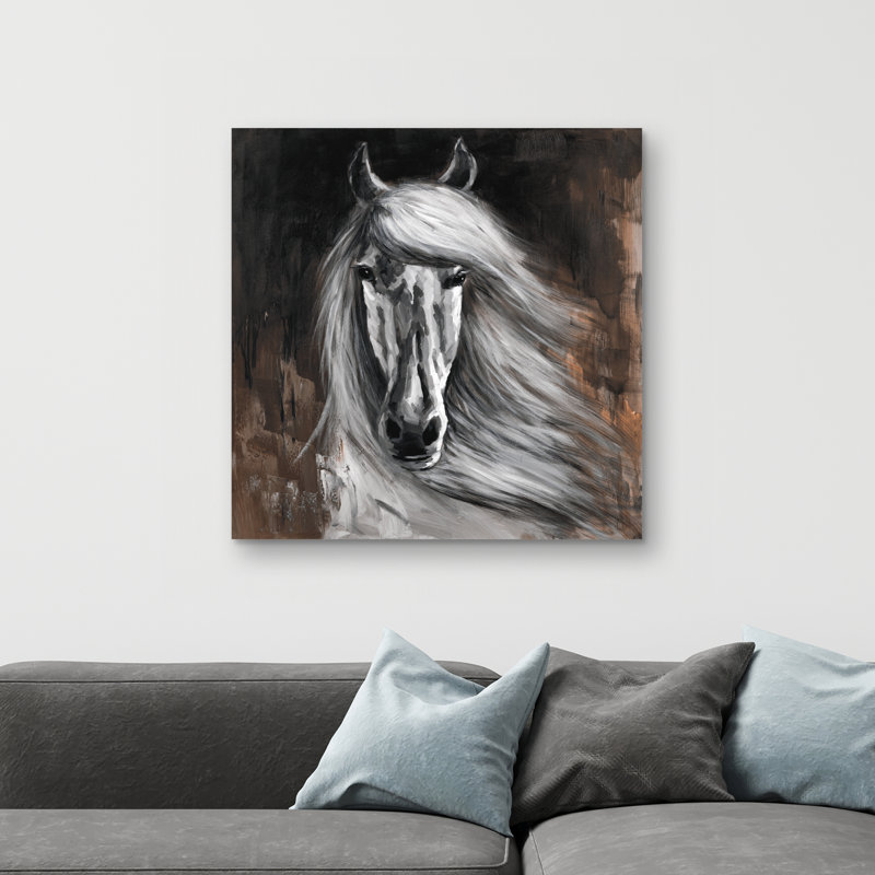 horse - 32"x32" art on canvas