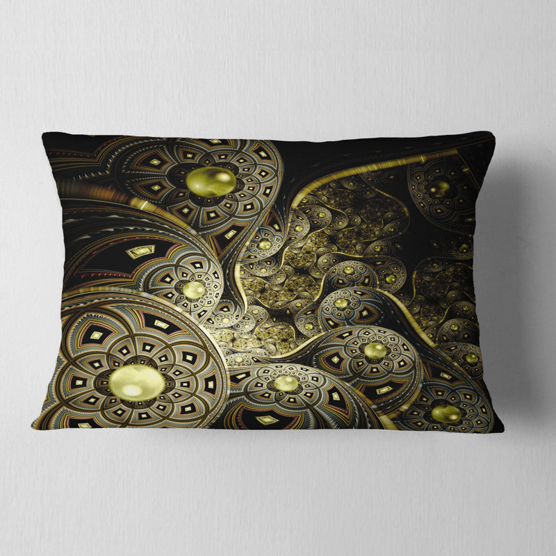 Coussin lombaire en fleur symétrique floral