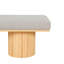 Banc rembourré Boucle avec pieds épais-102311184