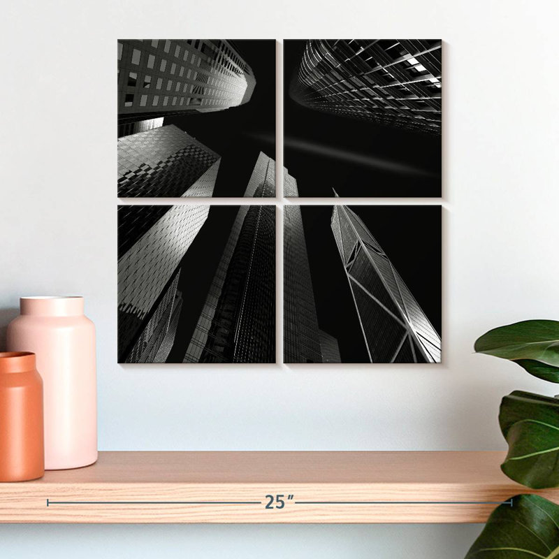 Lilie Towering Skyscrapers I, 18'' H x 18'' W