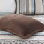 Ensemble de courtepointe 5 pièces jacquard avec coussins Blue King / Cal King