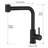360 Swivel Black Sink Faucet With Pull-Down - Modern Style For Bathroom And Bar Sinks Matte Pull Out Kitchen Contemporary Easy Operation