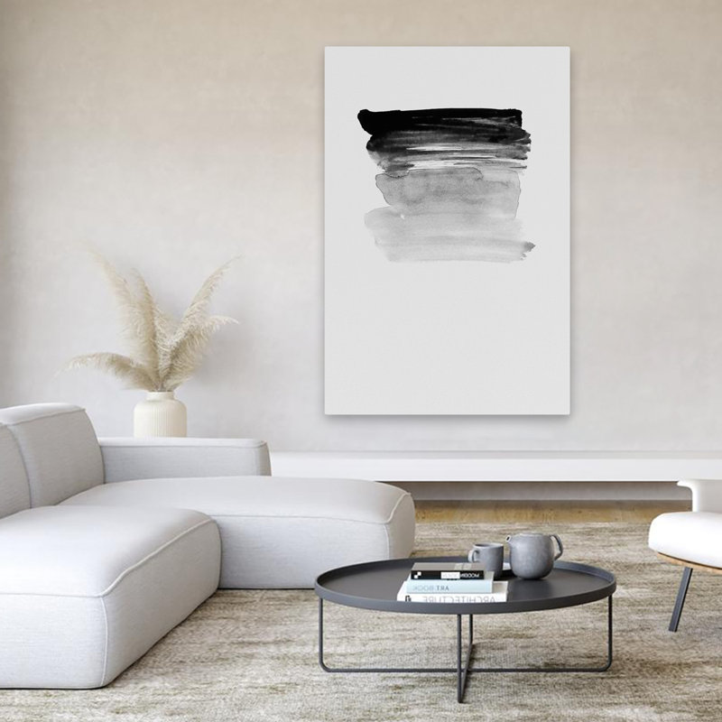 Gris I - Art abstrait, H 60 po x l 40 po