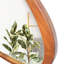 Miroir 45 po en bois massif de conception asymétrique avec miroir en bois pour le salon, la chambre à coucher, la salle de bain, le couloir et le couloir