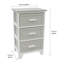 27cm W Solid Wood Bedside Table