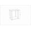 Table de chevet moderne avec tablette inférieure Calvester-517661143