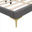 Lit de jour double rembourré double fonction pleine grandeur, convient aux matelas doubles standard pour chambres d'amis et bureaux à domicile, gris ardoise-994487824