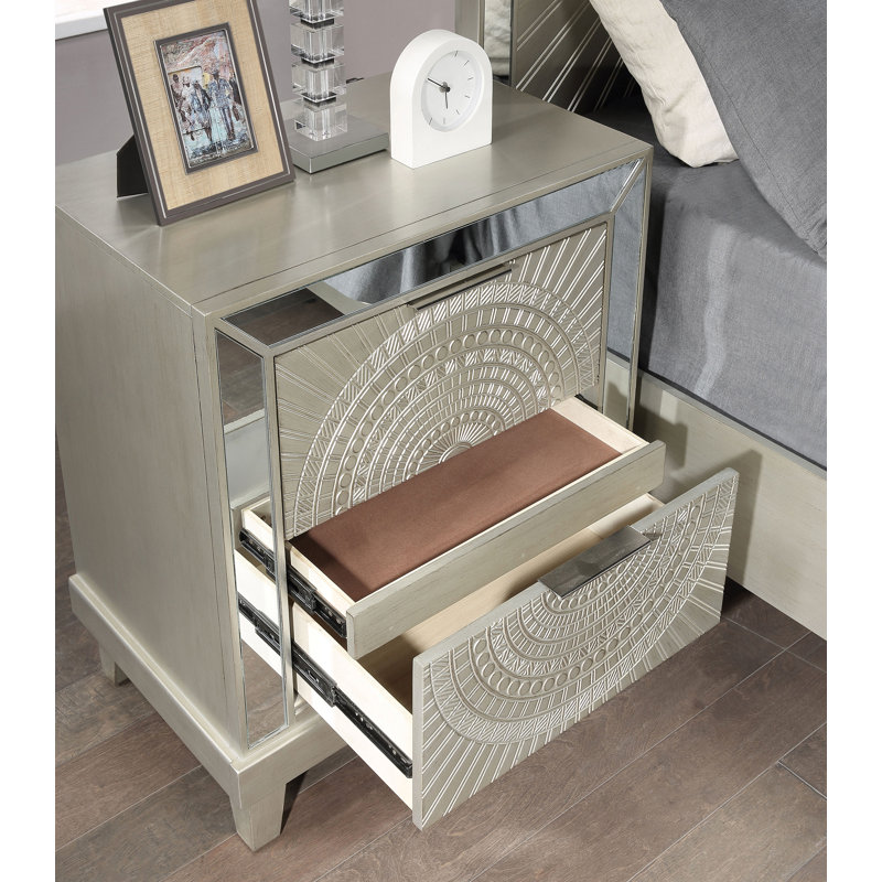 Migna 28.25'' W Solid Wood Nightstand