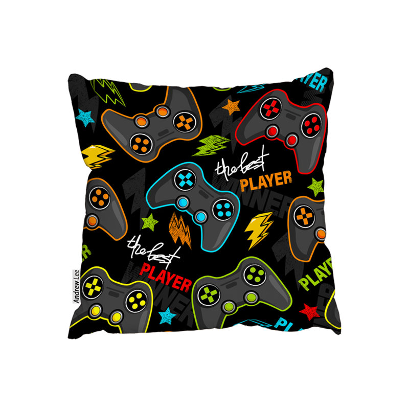 Indoor / Outdoor Square Throw Cushion, 45cm H x 45cm W x 7cm D