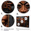 Masque africain brun et noir à motif de Kuba - Masque africain grand art mural-637389712-637389717