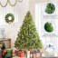 Sapin de Noël givré pré-éclairé-79764855