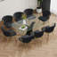 Modern Style Glass Dining Table-455358116