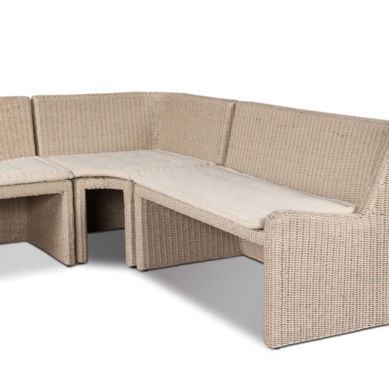 Senna Outdoor L-Shape Dining Banquette