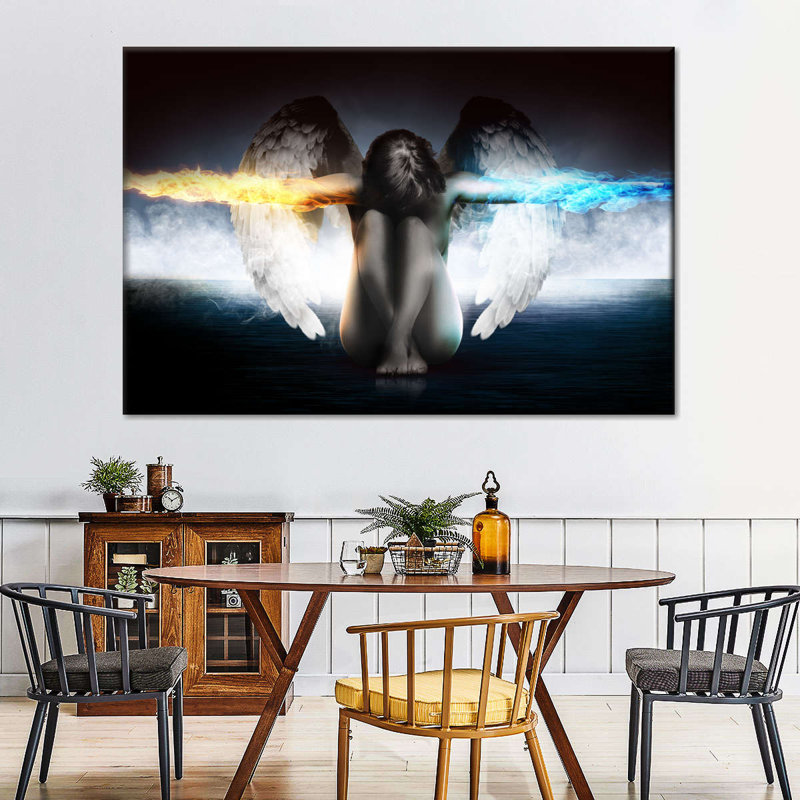 Mysterious Guardian Angel, reproduction sur toile, L 24 po x H 36 po