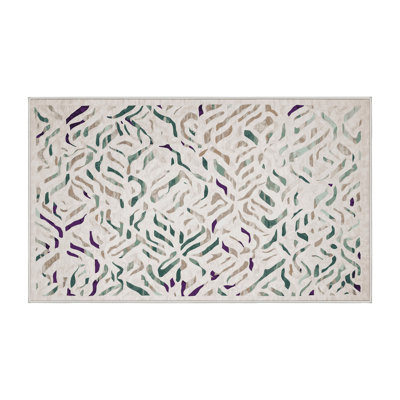 Machine Washable Beige Area Rug