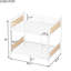 Lit superposé simple au dessus d'un lit simple en métal avec 3 marches, blanc, détachable et convertible, robuste, lit industriel blanc Idéal, chambres de garde-corps, surface lisse, rangement de 8,1 po, poids de 300 lb