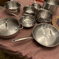 Mueller Pots and Pans Set 17-Piece, Ultra-Clad Pro Stainless Steel