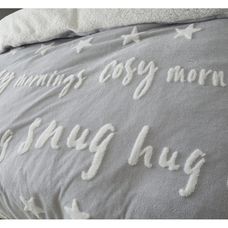 Cosy Up Tufted Fleece  Duvet Cover Set, Single Duvet Cover + 1 Standard Pillowcase