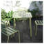 Table carrée (verte) Table de cour extérieure Table de salle à manger en plein air Villa-630778991