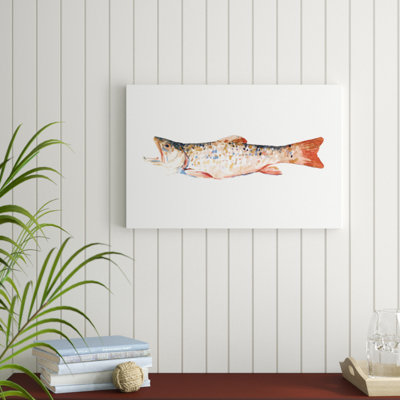 " Freckled Trout I " by Emma Scarvey Painting Print