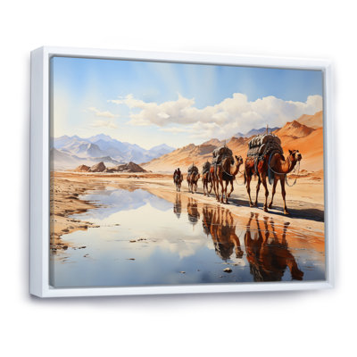 Asian Art Silk Road, reproduction d'art sur toile encadrée