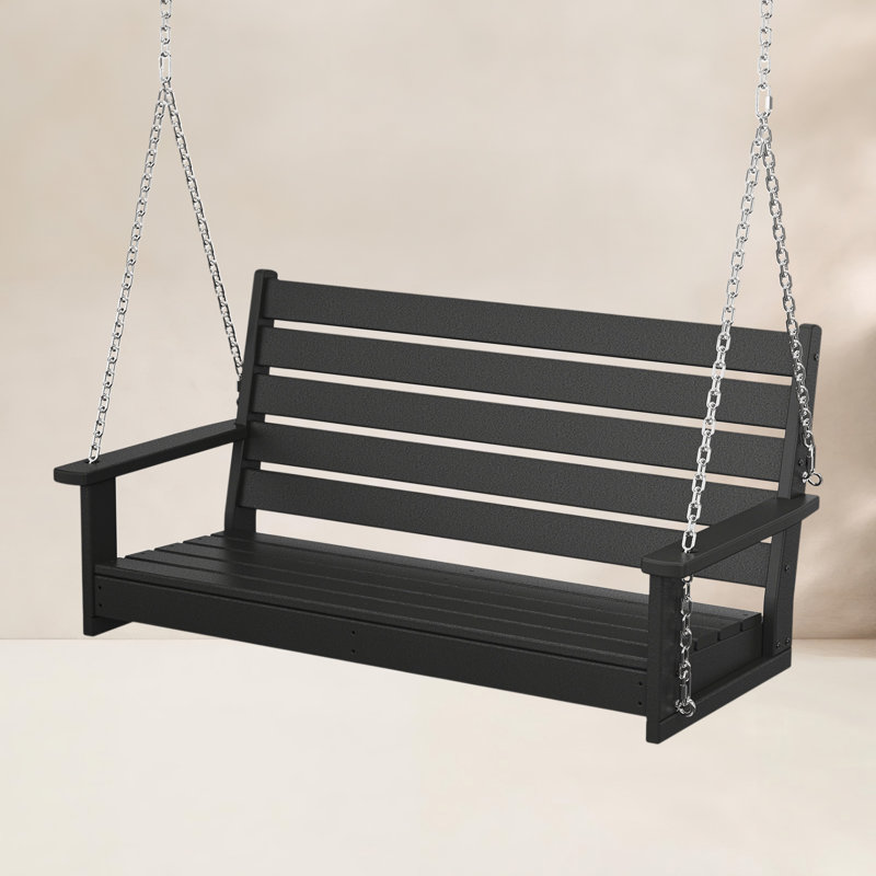 Balancelle 2 personnes POLYWOOD Monterey Bay, Noir anthracite