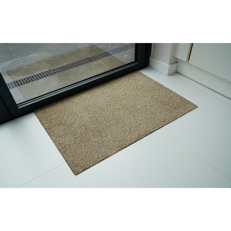 Amelia-Eve Non-Slip Doormat, Rectangle 66 x 95cm, Beige