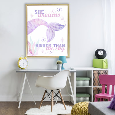 Cadre flottant She Dreams High Than The Sky, design par Kim Allen