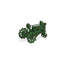 Sculpture de tracteur décoratif en métal vert 5 po