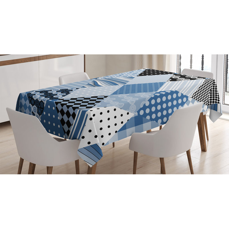 Geometric Tablecloth, 70" L x 52" W