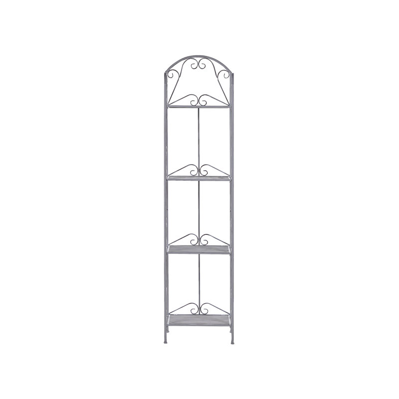 Metal Freestanding Bathroom Shelves, Grey