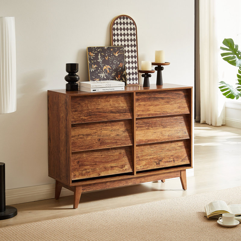 Commode double 6 tiroirs 47,30 po Dezmond
