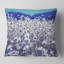 Amazing Light Blue Chamomile Blossom - Floral Printed Pillow-29488273-29488269
