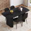 Ensemble de salle à manger polyvalent en bois noir MDF Elegance