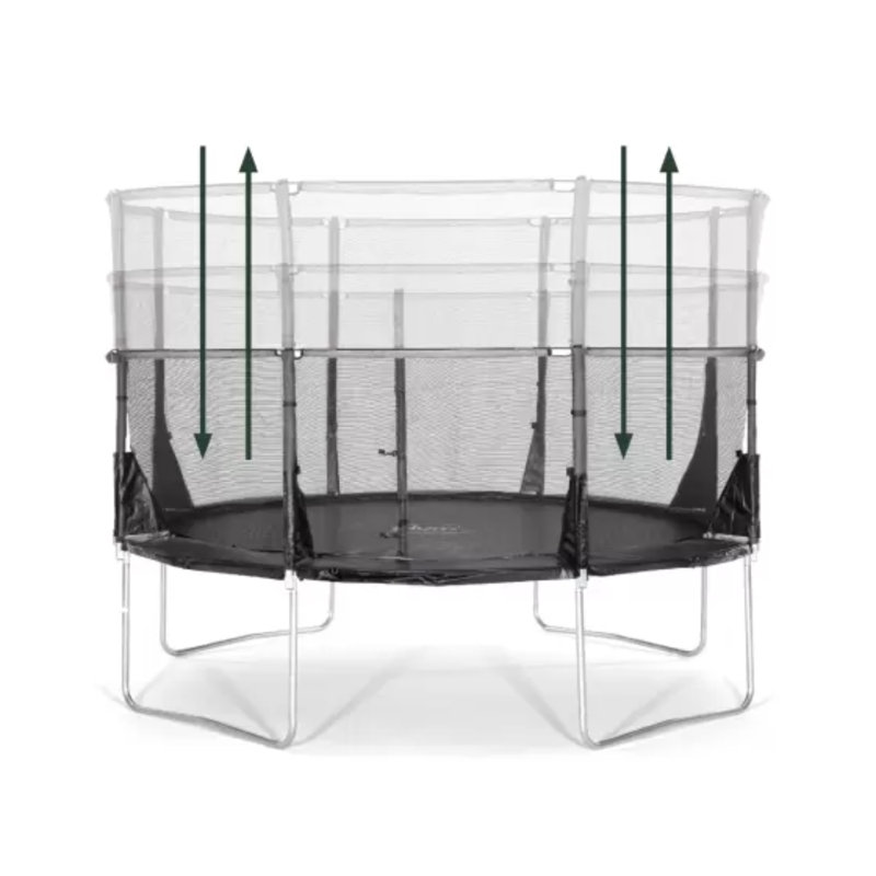 8' Backyard: Above Ground Trampoline with Safety Enclosure