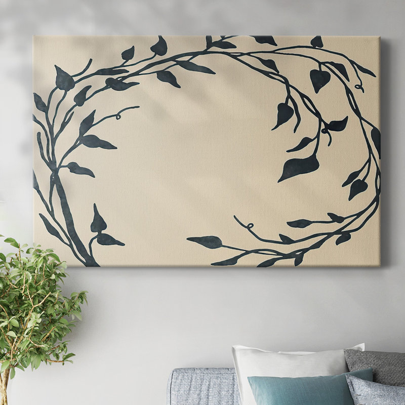 Tendril Swirl II-Gallery, toile tendue, H 12 po x l 18 po