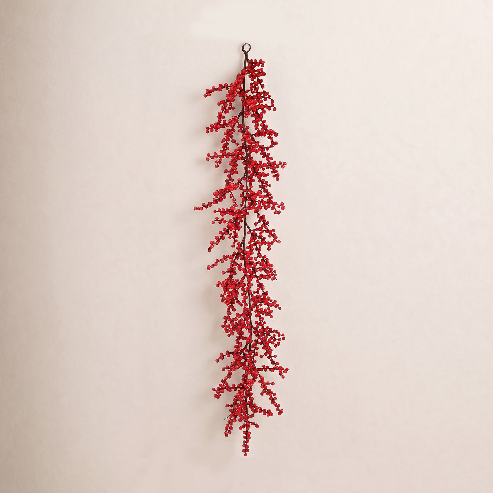 Solomon Waterproof Winter Berry Garland, Red