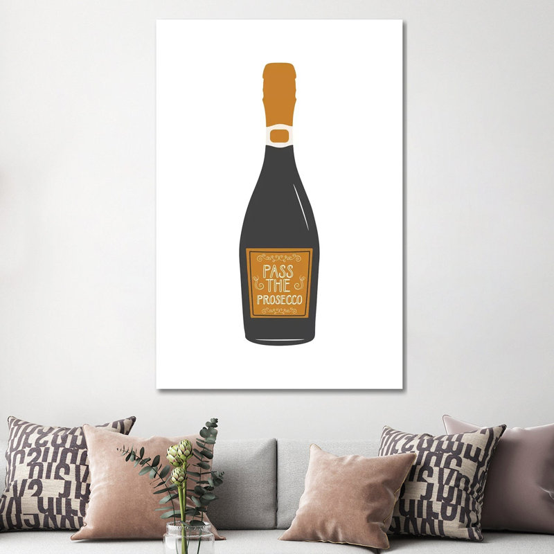 Prosecco - Wrapped Canvas Painting, 152.5 cm H x 101.5 cm W