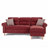 Velvet Reversible Sectional Sofa