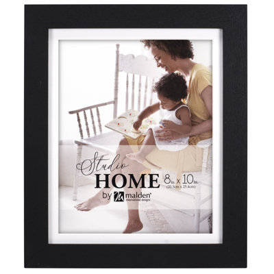 Black Matte Picture Frame with Mat