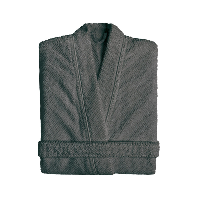 Bee Waffle Bathrobe, Storm, L
