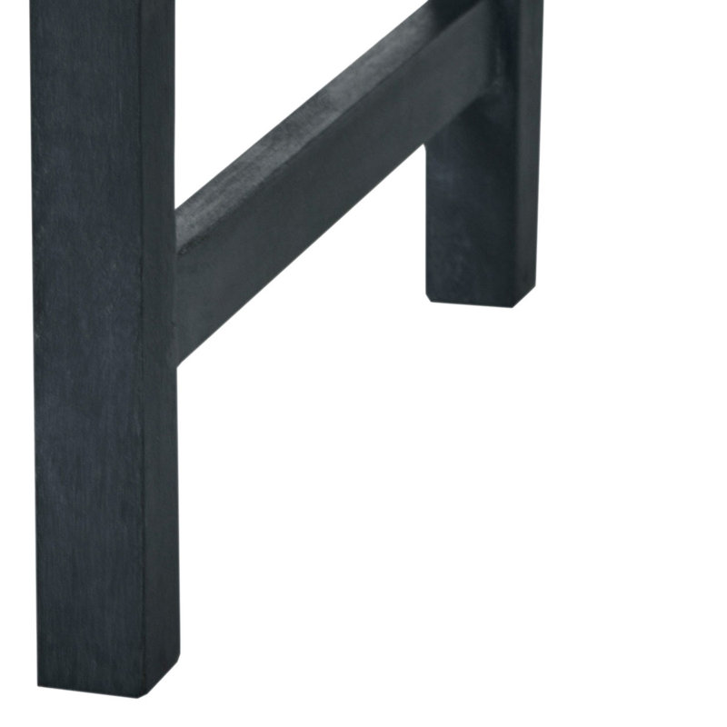 Banc de jardin en bois Stanwich, Gris ardoise foncé