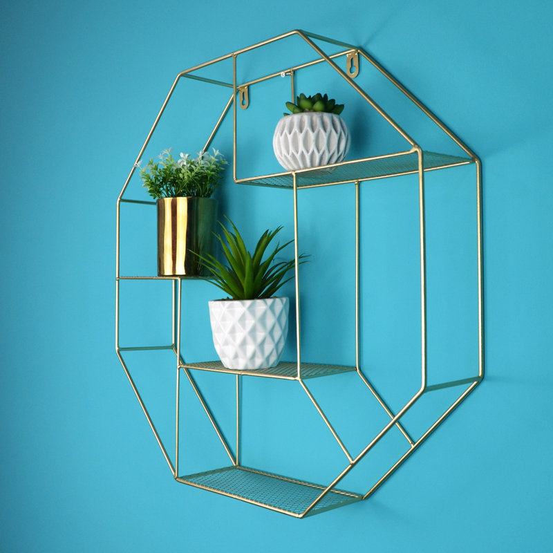 Ian 4 Piece Hexagon Accent Shelf