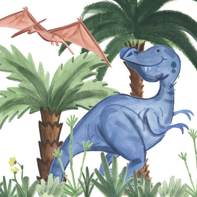 Dino Buddies I by Jamie Douglas - Wrapped Canvas Painting