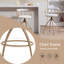 Chaise pivotante 2 pièces Helfer, structure en métal-1770284866