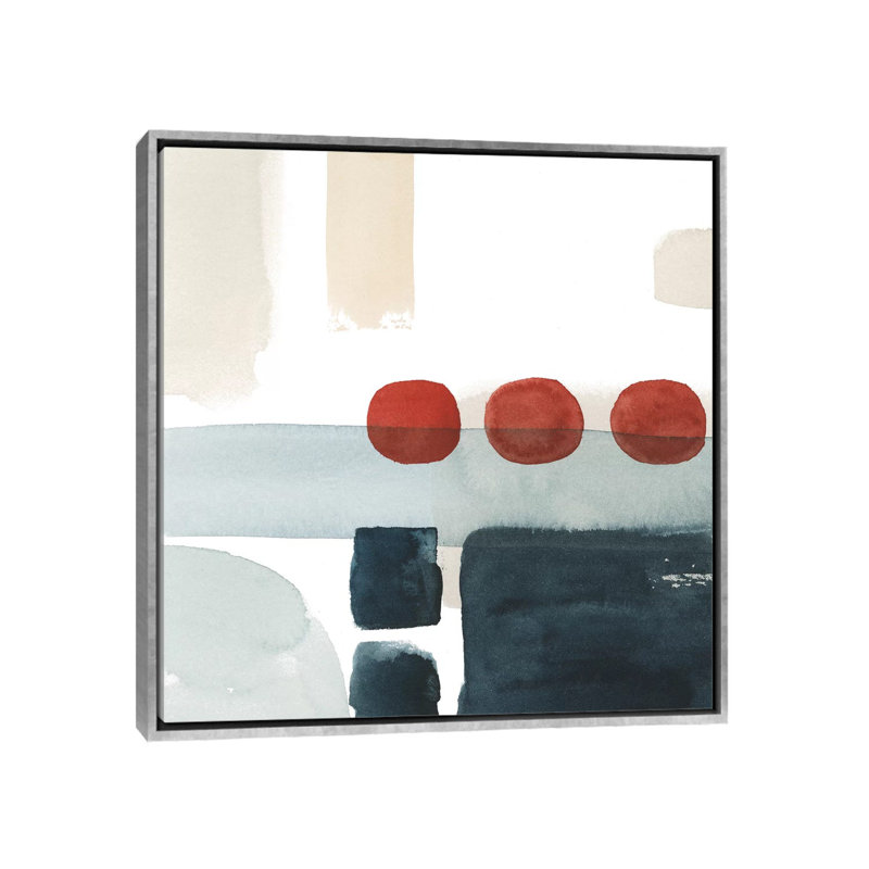 Art moderne - reproduction d'art sur toile encadrée, Reproduction encadrée sans toile tendue, Argent, H 37 po x l 37 po